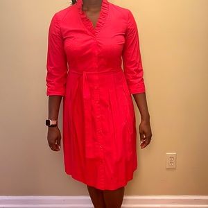 Talbots Shirt Dress - Red - US 2 - NWOT